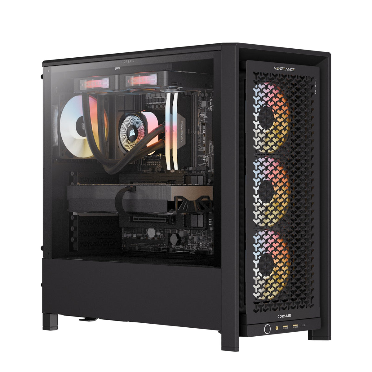 Corsair Vengeance a7500 AIR gaming PC, black FRAME 4000D case, AMD Ryzen 9 9950X3D, GeForce RTX 5090, 64GB DDR5, 4TB SSD