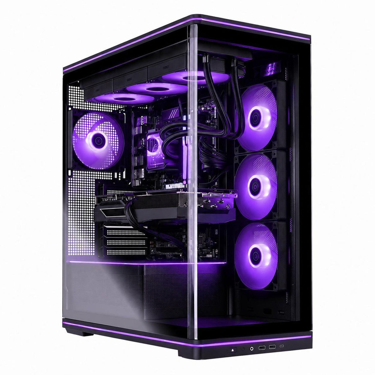 Skytech Blaze 5 gaming PC ST-BLAZE5-3304-B-AL with Ryzen 7 9800X3D, RTX 5090, 32GB DDR5 and 2TB SSD, black