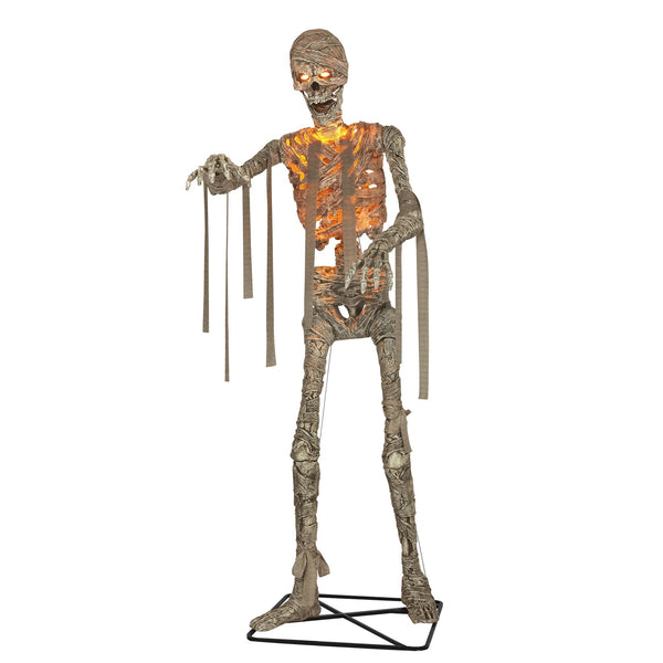 Home Accents Holiday 11 ft Grave & Bones LED Mummy 26SV25456 with glowing chest