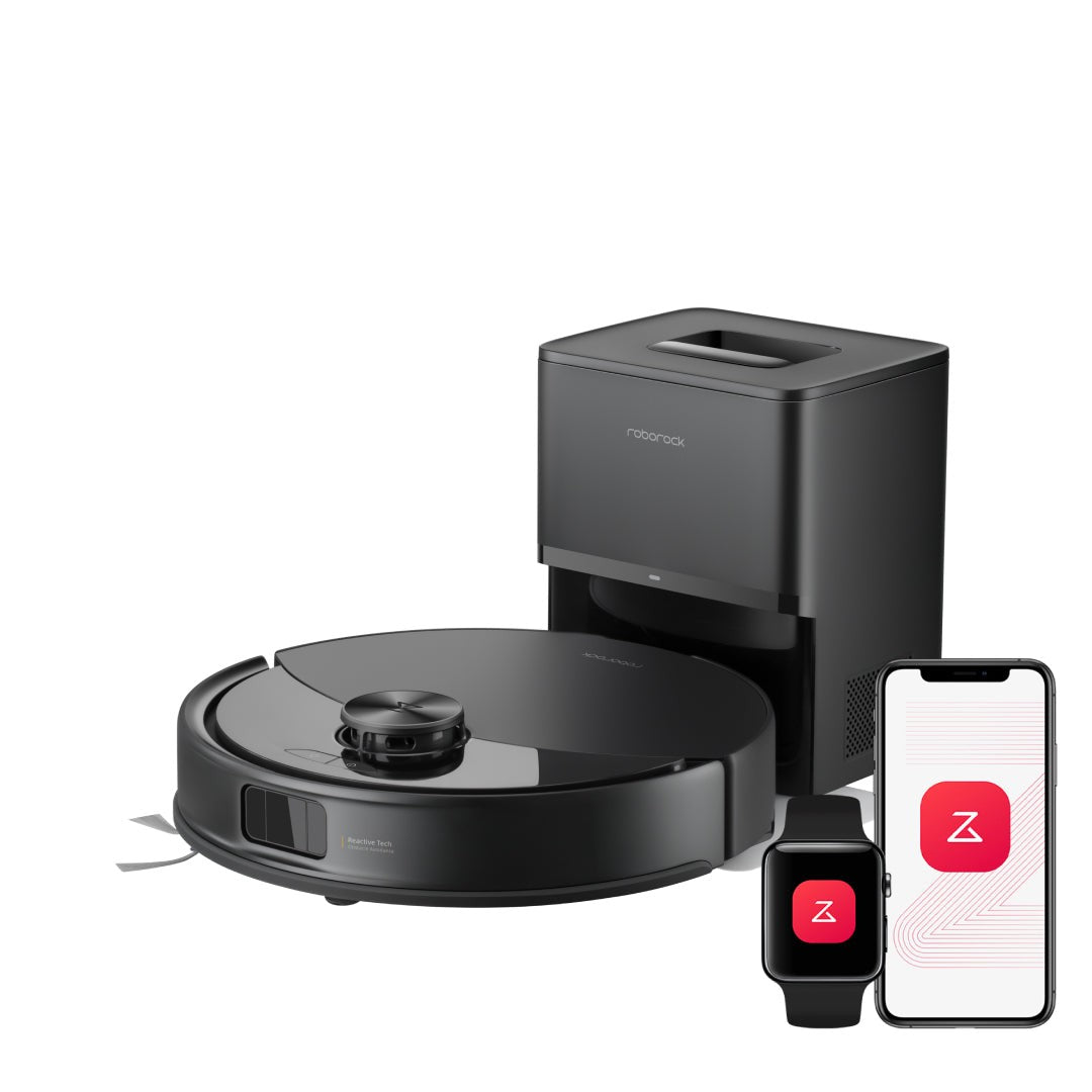 Roborock Q10 S5+ robot vacuum and mop in Black with auto-empty dock